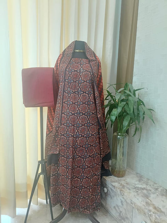 Pure Cotton AJRAKH Hand Block Suits