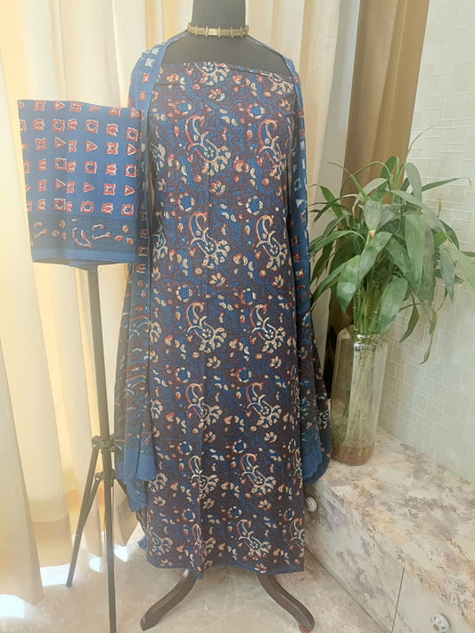 Pure Cotton AJRAKH Hand Block Suits