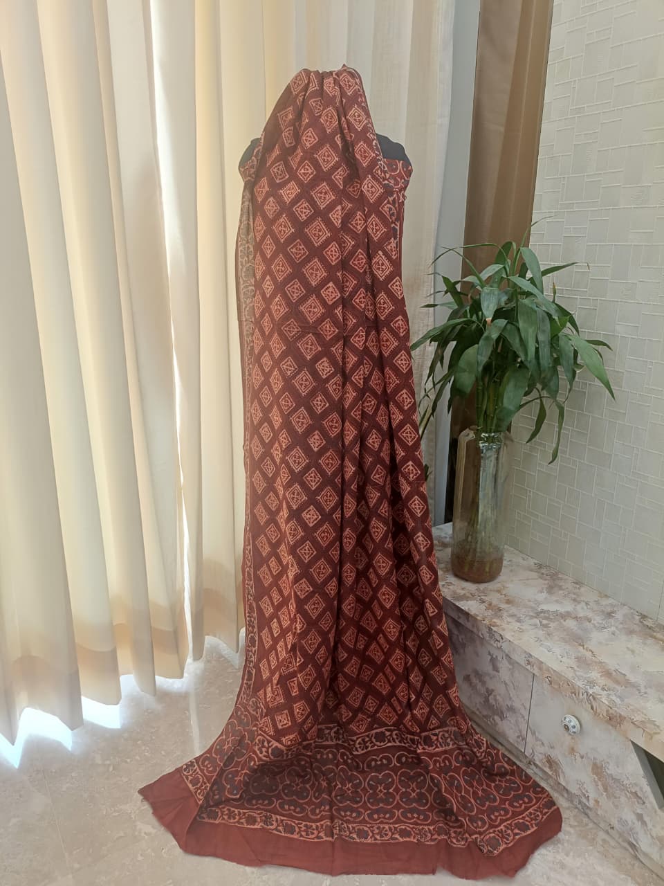 Pure Cotton AJRAKH Hand Block Suits with Cotton Dupatta