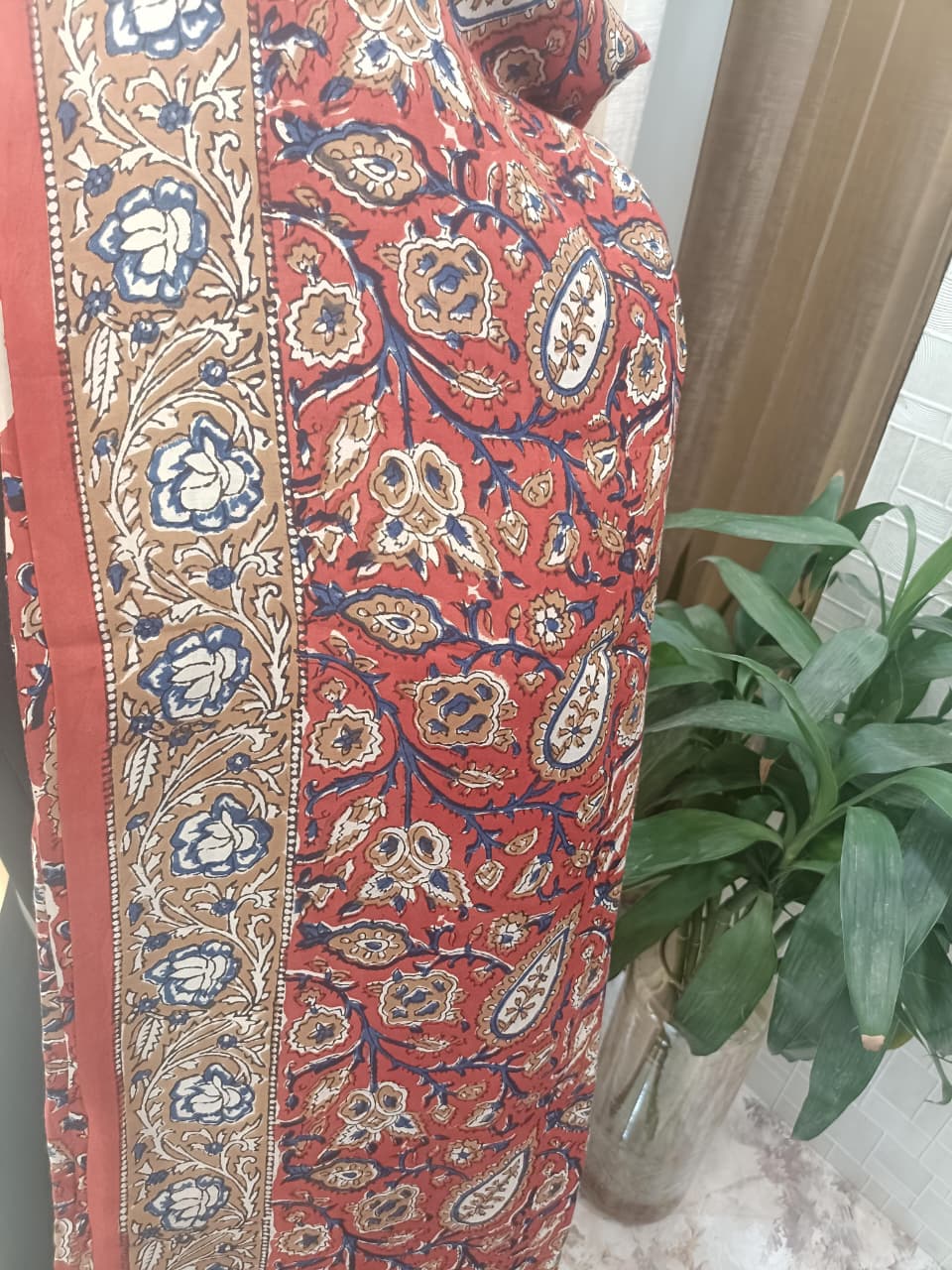 Pure Cotton AJRAKH Hand Block Suits with linen Dupatta